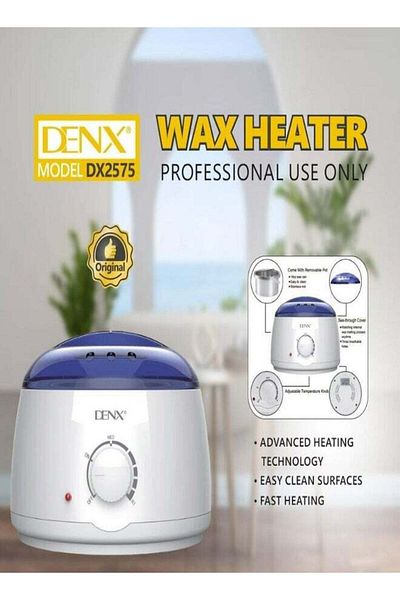 Denx جهاز تسخين الشمع لإزالة الشعر بقوة 100 واط وسعة 500 مل DX2575