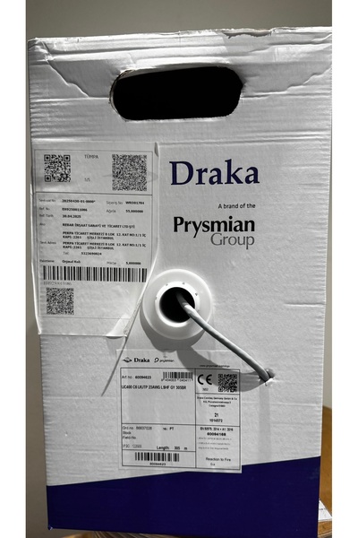 CAT6 Prysmian Draka H.f Cat 6 UC400 C6 U/utp 23AWG Lshf 305 Metre Gri