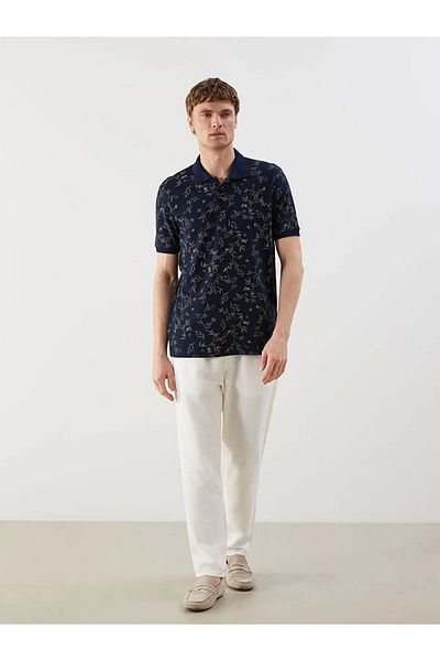 LC Waikiki Ανδρικό μπλουζάκι Polo με κοντό μανίκι με σχέδιο
