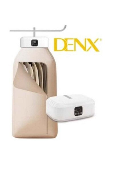 Denx مجفف ملابس محمول، مجفف كهربائي قابل للتمدد والطي، سعة كبيرة، آلة تجفيف الغسيل مع
