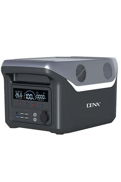 Denx بنك طاقة محمول بقوة 450 وات للسفر، موفر للطاقة مع أضواء خارجية، شحن سريع متعدد المنافذ