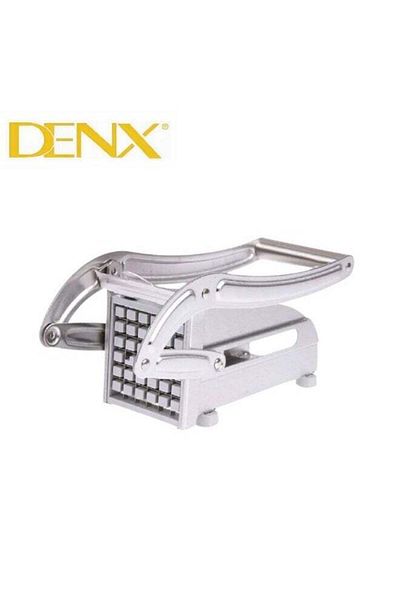 Denx قطاعة بطاطس يدوية من الفولاذ المقاوم للصدأ، قطاعة بطاطس مقلية، للبطاطس والجزر