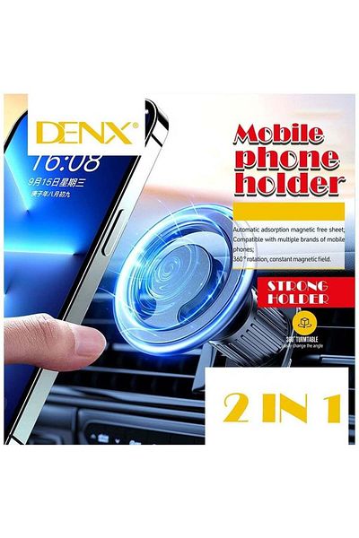 Denx حامل مغناطيسي MagSafe، حامل هاتف للسيارة 2 في 1، دوران 360 درجة