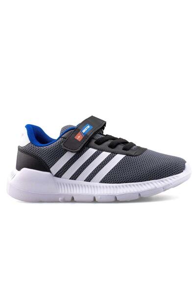 Bukond Çocuk Günlük Cırtlı Lastikli Fileli Sneaker Spor Ayakkabı Okul Ayakkabısı