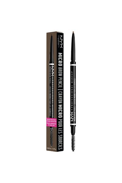 NYX Professional Makeup Nyx Micro Brow Duo Pencil And Brow Brush Auburn 0.003 Oz (0.09ML)