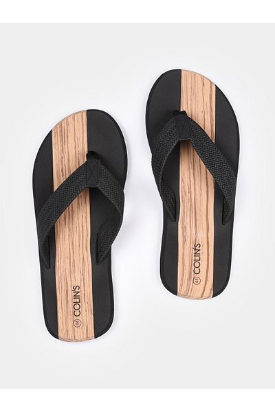 Colin's Men's Black Slippers