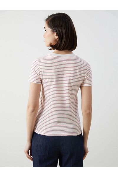 LC Waikiki Tricou de damă cu dungi cu gât