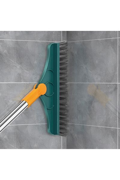EVİMA Self squeegee cleaning brush with brush for bathroom kitchen and hard floor