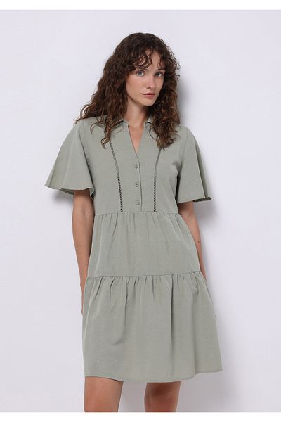Colin's Regular Fit Women's Green Dress