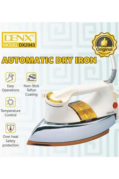 Denx مكواة أوتوماتيكية بنظام أمان متقدم وإعدادات مختلفة لدرجة الحرارة للكي