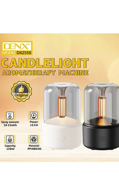 Denx جهاز العلاج بالروائح العطرية على ضوء الشموع