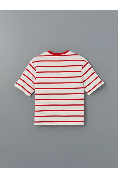 LC Waikiki Tricou de damă cu dungi cu gât