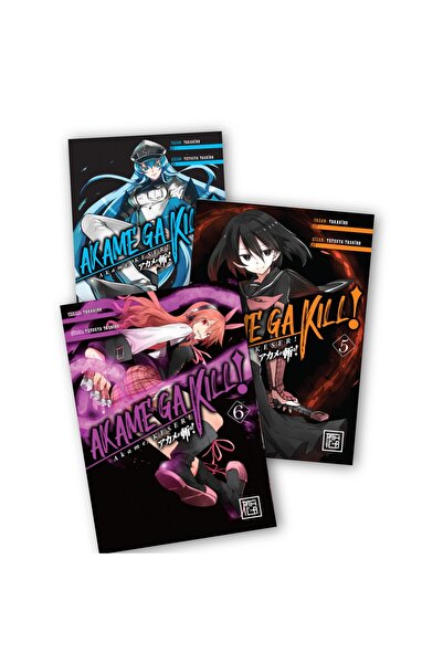 Destek Yayınları Akame Ga Kill! Akame Keser (2) 4-5-6. Ciltler 3 lü Manga Seti