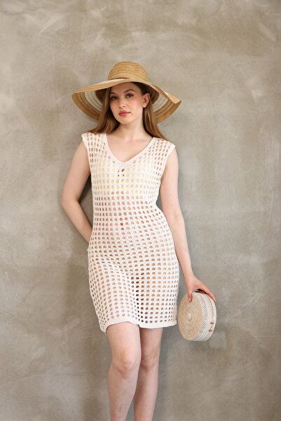 AYZEY Διάτρητο φόρεμα παραλίας