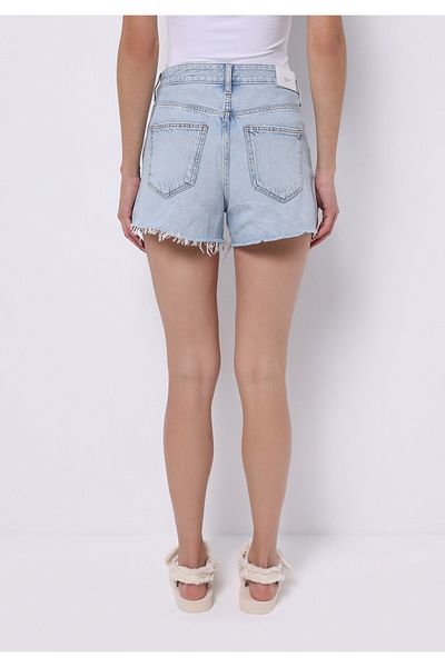 Colin's Mom Fit High Waist Straight Women's Indigo Jean Shorts