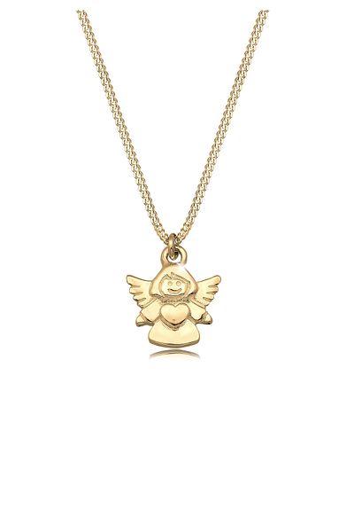 ELLI Necklace Kinder Engel Taufe Kommunion Talisman 375 Gelbgold