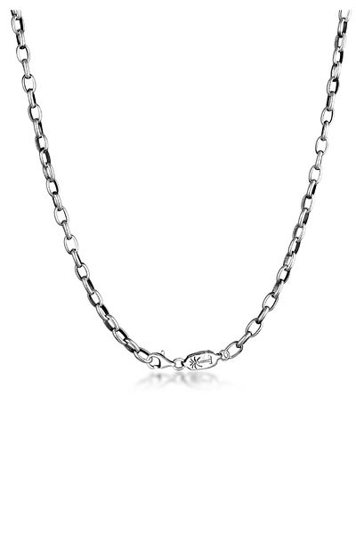 HAZE & GLORY Halskette HG HAZE & GLORY - Halskette Herren aus 925 Sterling Silber, Herrenschmuck, oxidiertes Silber c