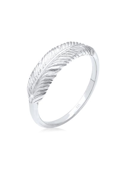 ELLI Inel Feather Wing Boho Trend Argint Sterling 925