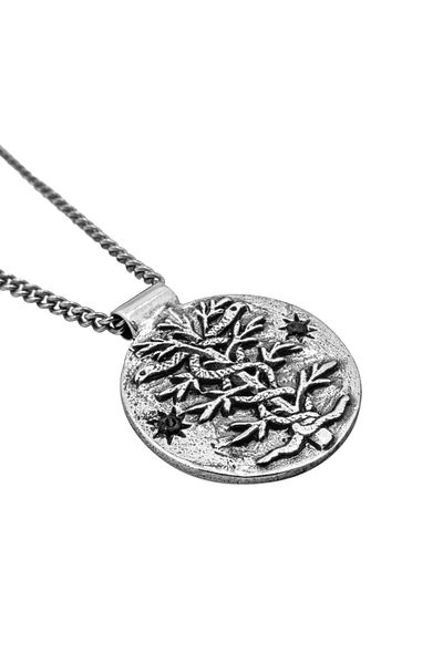HAZE & GLORY Halskette Hg - Kette mit Anhänger Damen aus 925 Sterling Silber, Schmuck Damen, Silber