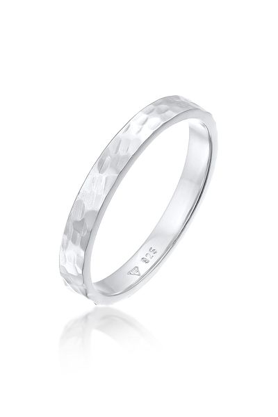 ELLI Dámský prsten Basic Pinky Promise tepaný v ryzosti 925 Sterling Silver