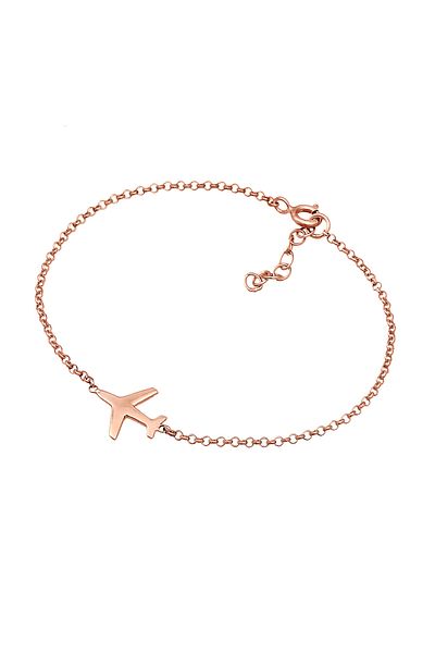 ELLI Bracelet Ladies Airplane Travel Filigree In 925 Sterling Silver