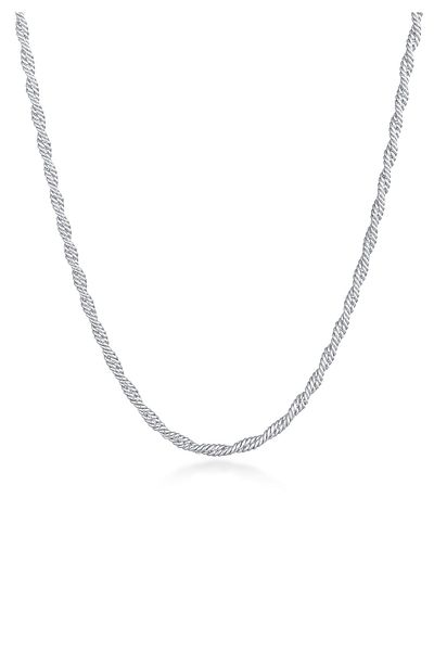 ELLI Halskette Damen Kordelkette gedreht Bold Look Trend Blogger in 925 Sterling Silber