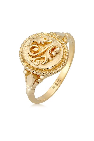 ELLI Ring Ladies Vintage Ornament Chunky Trend Blogger Trend In 925 Sterling Silver