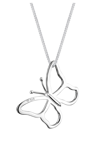 ELLI Dámský náhrdelník s motýlem a přívěskem filigrán ze sterlingového stříbra 925