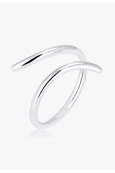 ELLI Prsten Ladies Wrap Statement Geo In 925 Sterling Silver