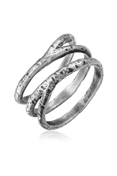 HAZE & GLORY Ring Hg - Ring Herren Aus 925 Sterling Silber, Schmuck Herren, Silberring Oxidiert, Coo