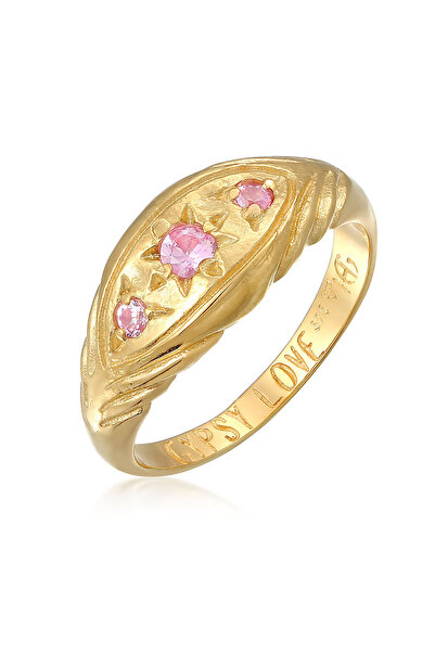 HAZE & GLORY Ring HG HAZE & GLORY - Ring Damen in 375 Gelbgold, Schmuck Frauen, Goldring, mit Saphir, vi