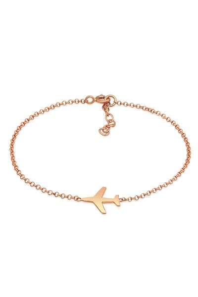 ELLI Bracelet Ladies Airplane Travel Filigree In 925 Sterling Silver