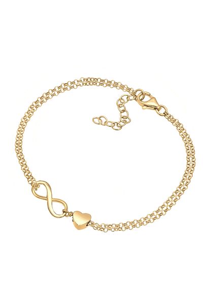 ELLI Bracelet Ladies Heart Love Infinity In 925 Sterling Silver