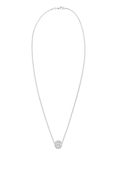 ELLI Dámský náhrdelník s kuličkou a přívěskem s krystaly ze sterlingového stříbra 925