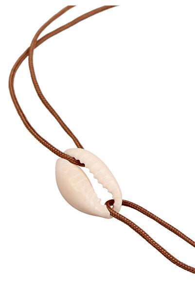 KUZZOI Pánský náramek Kauri Shell s nastavitelným nylonem, modrý