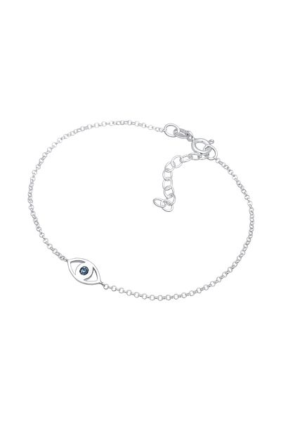 ELLI Armband Damen Anhänger Evil Eye Basic mit Kristallen in 925 Sterling Silber