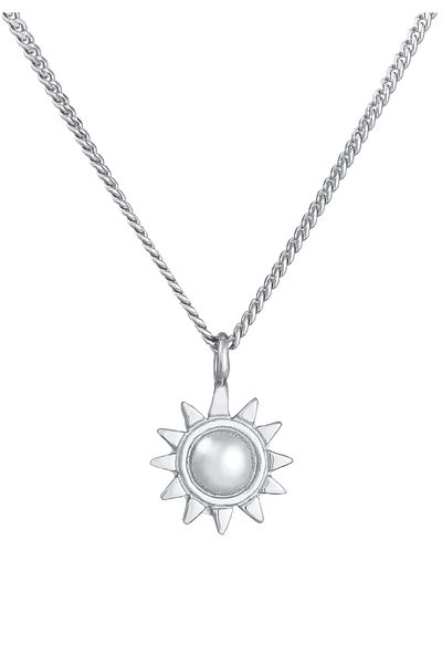 ELLI Colier Dama Pandantiv Soare Vara In Argint Sterling 925 Placat Aur