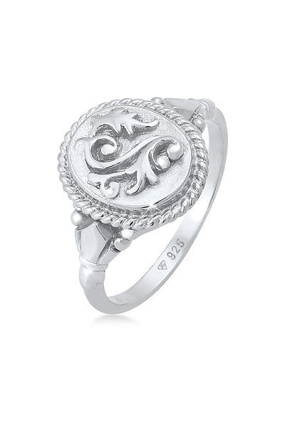 ELLI Dámský prsten Vintage Ornament Robustní Trend Blogger Trend V 925 Sterling Silver