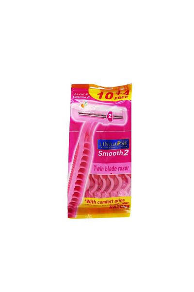 Linarose Lina Rose Smooth Razors - 2 Blades Double - 14 Pieces