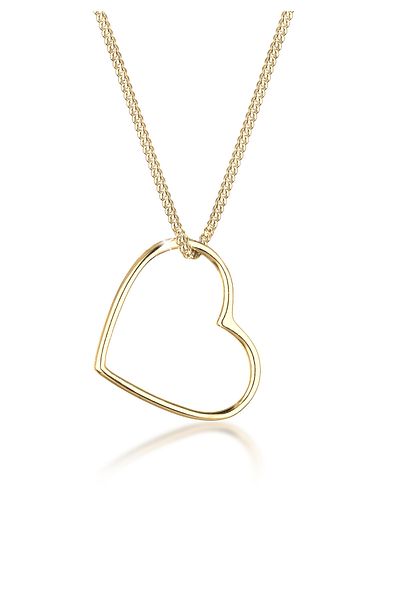 ELLI Necklace Ladies Heart Pendant Basic In 925 Sterling Silver
