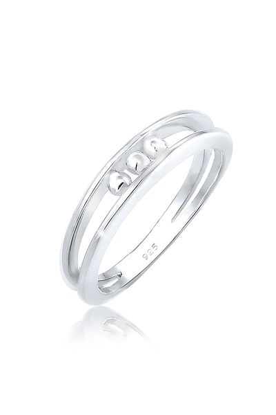 ELLI Halka Bantlama Kugeln Geo Look Basic Zart 925er Silber