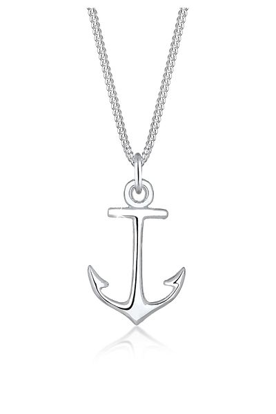 ELLI Colier Dama Cu Ancora Bordura Pandantiv Maritim In Argint Sterling 925