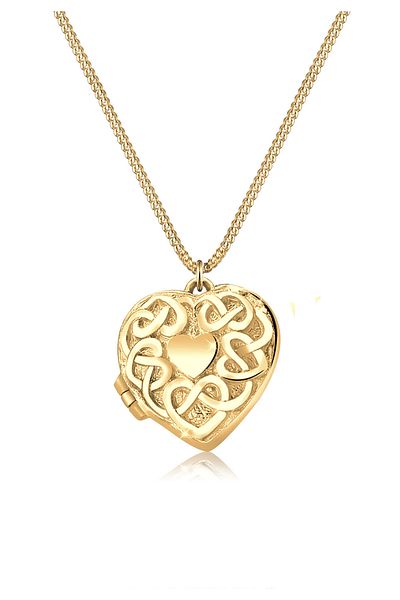 ELLI Halskette Herz Medaillon Witz 925 Sterling Silber