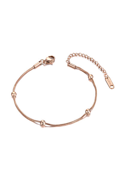 REDz Accessories Brățară de gleznă pentru femei, roz-auriu