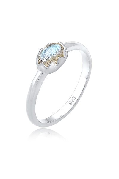 ELLI Inel Femeie Aspect Vintage Elegant Basic Labradorit Gemstone Argint Sterling 925