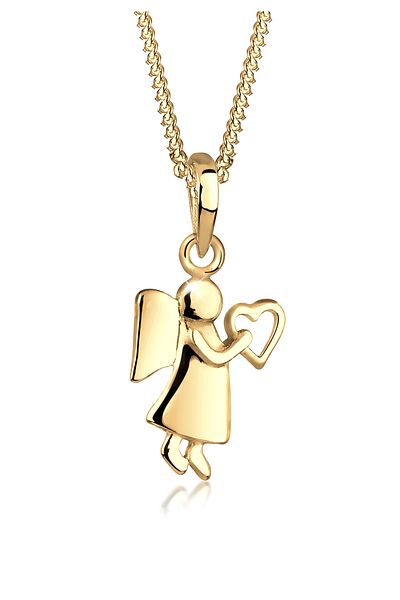 ELLI Necklace Ladies Angel Heart Talisman In 925 Sterling Silver