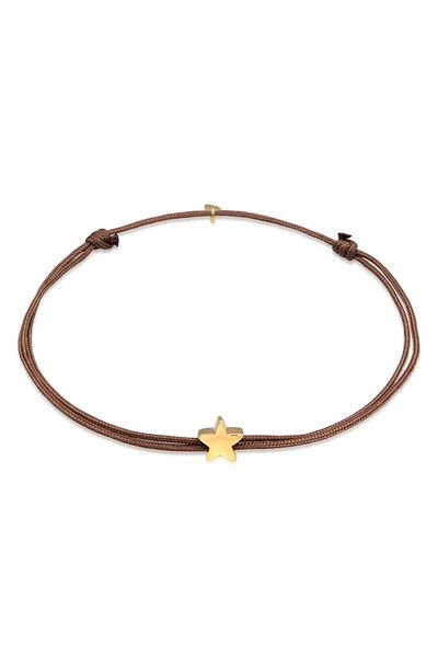ELLI 925 Silber Astro Textilband - Armband Stern