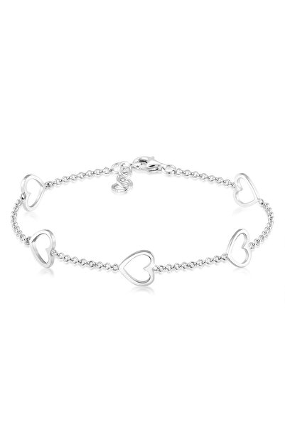 ELLI Bracelet Herz Liebe Cut-Out Basic Trend Romantik 925 Silber