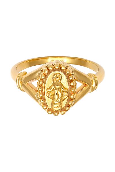 ELLI Ring Ladies Marian Image Symbol Faith Religion Trend In 925 Sterling Silver