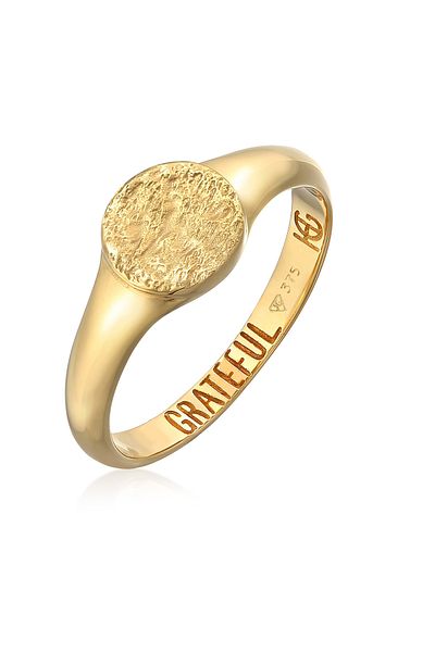 HAZE & GLORY Ring HG HAZE & GLORY - Ring Damen in 375 Gelbgold, Schmuck Frauen, Goldring, Vintage, Grateful